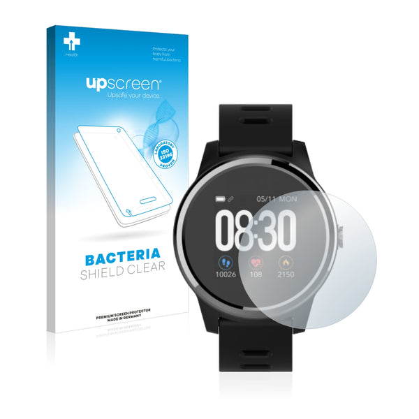 upscreen Bacteria Shield Clear Premium Antibacterial Screen Protector for Swisstone SW 660 ECG