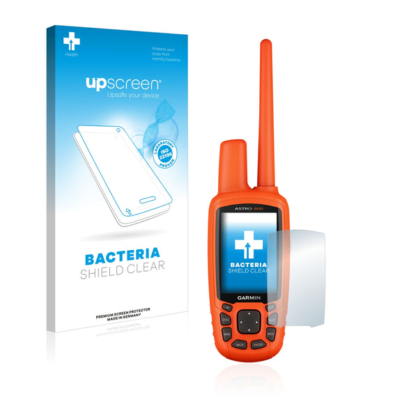 upscreen Bacteria Shield Clear Premium Antibacterial Screen Protector for Garmin Astro 900