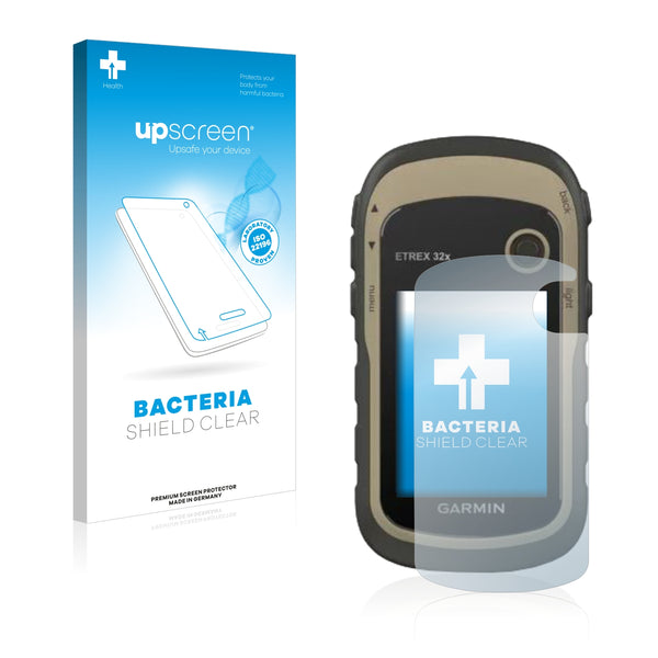 upscreen Bacteria Shield Clear Premium Antibacterial Screen Protector for Garmin eTrex 32x
