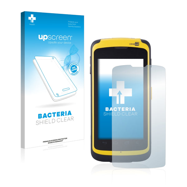 upscreen Bacteria Shield Clear Premium Antibacterial Screen Protector for Cipherlab RS51