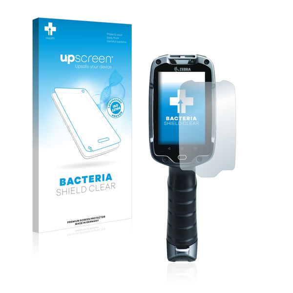 upscreen Bacteria Shield Clear Premium Antibacterial Screen Protector for Zebra TC8300