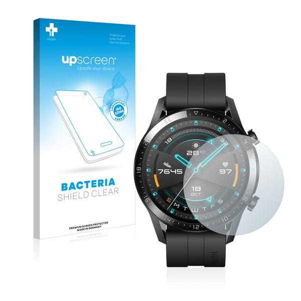 upscreen Bacteria Shield Clear Premium Antibacterial Screen Protector for Huawei Watch GT 2 (46 mm)
