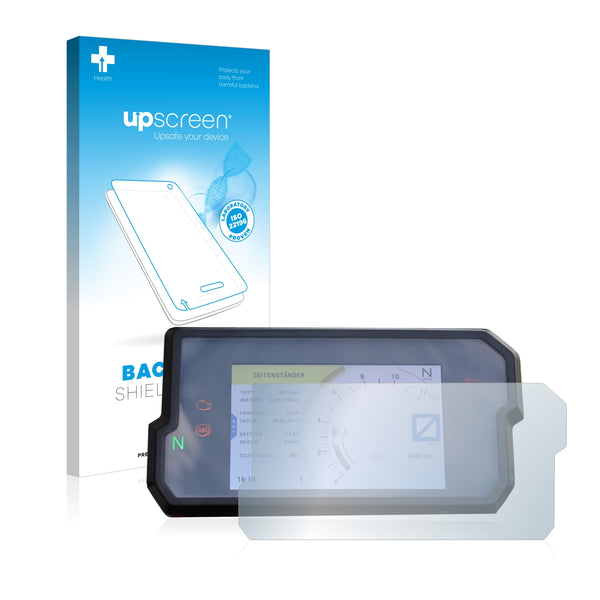 upscreen Bacteria Shield Clear Premium Antibacterial Screen Protector for KTM 125 Duke 2019