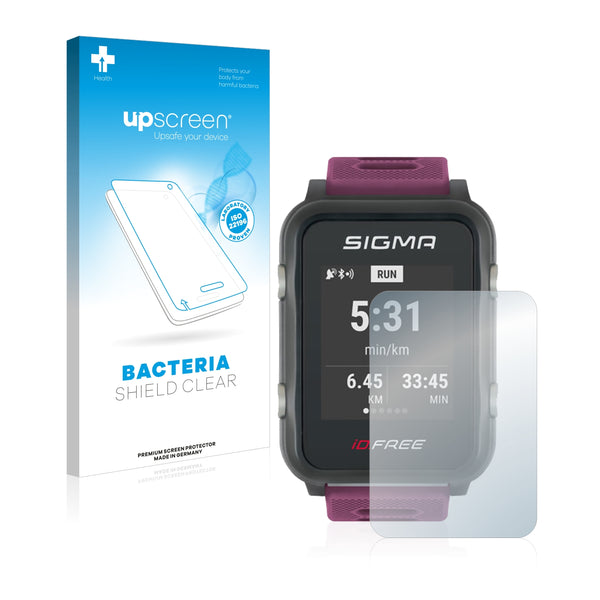 upscreen Bacteria Shield Clear Premium Antibacterial Screen Protector for Sigma iD Free