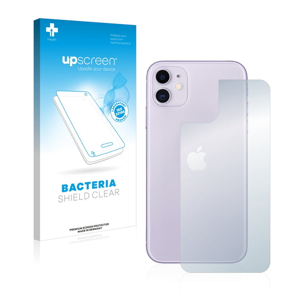 upscreen Bacteria Shield Clear Premium Antibacterial Screen Protector for Apple iPhone 11 (Back)