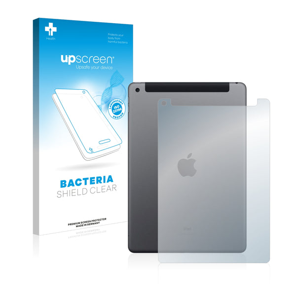upscreen Bacteria Shield Clear Premium Antibacterial Screen Protector for Apple iPad WiFi Cellular 10.2 2019 (Back)