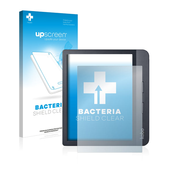 upscreen Bacteria Shield Clear Premium Antibacterial Screen Protector for Kobo Libra H2O