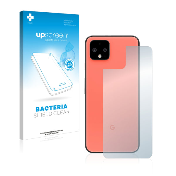 upscreen Bacteria Shield Clear Premium Antibacterial Screen Protector for Google Pixel 4 (Back)
