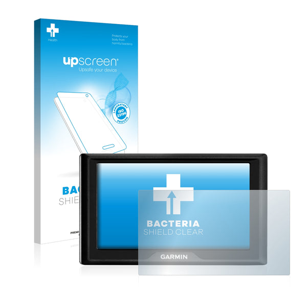 upscreen Bacteria Shield Clear Premium Antibacterial Screen Protector for Garmin Drive 52 MT-S EU