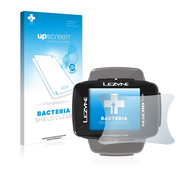 upscreen Bacteria Shield Clear Premium Antibacterial Screen Protector for Lezyne Macro Plus GPS