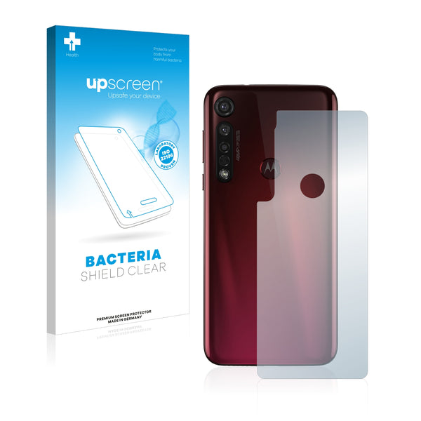 upscreen Bacteria Shield Clear Premium Antibacterial Screen Protector for Motorola Moto G8 Plus (Back)