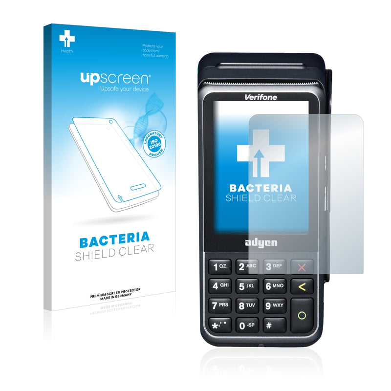 upscreen Bacteria Shield Clear Premium Antibacterial Screen Protector for Verifone V400m