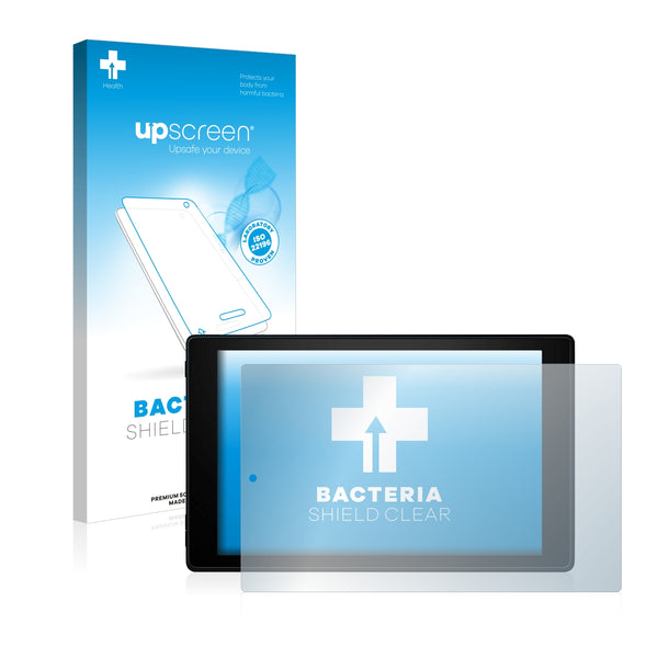 upscreen Bacteria Shield Clear Premium Antibacterial Screen Protector for Amazon Fire HD 10 2019 (9th generation)