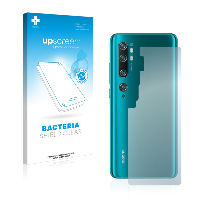 upscreen Bacteria Shield Clear Premium Antibacterial Screen Protector for Xiaomi Mi Note 10 Pro (Back)