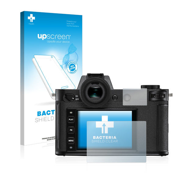 upscreen Bacteria Shield Clear Premium Antibacterial Screen Protector for Leica SL2