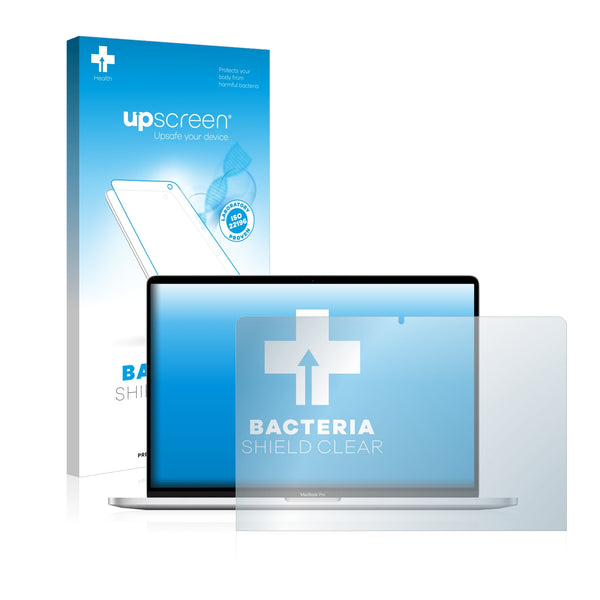 upscreen Bacteria Shield Clear Premium Antibacterial Screen Protector for Apple MacBook Pro 16 2019
