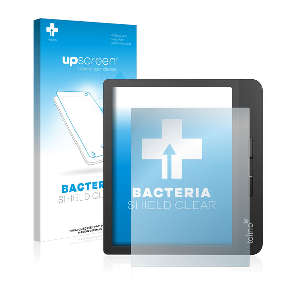 upscreen Bacteria Shield Clear Premium Antibacterial Screen Protector for Tolino Vision 5