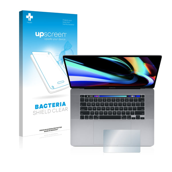 upscreen Bacteria Shield Clear Premium Antibacterial Screen Protector for Apple MacBook Pro 16 2019 (Touch Trackpad)