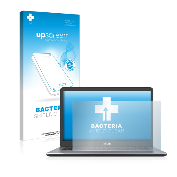 upscreen Bacteria Shield Clear Premium Antibacterial Screen Protector for Asus F705UA-BX831T