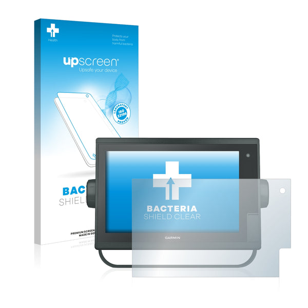 upscreen Bacteria Shield Clear Premium Antibacterial Screen Protector for Garmin GPSMAP 1222 Plus