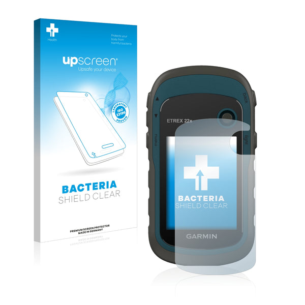 upscreen Bacteria Shield Clear Premium Antibacterial Screen Protector for Garmin eTrex 22x