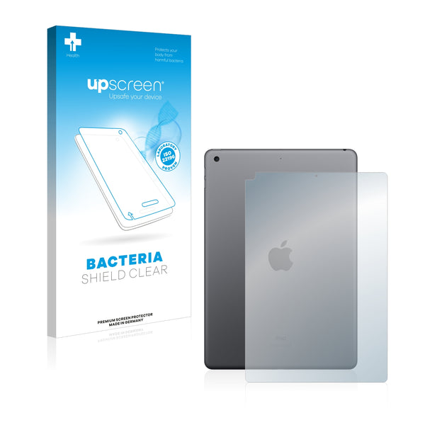 upscreen Bacteria Shield Clear Premium Antibacterial Screen Protector for Apple iPad WiFi 10.2 2019 (Back)