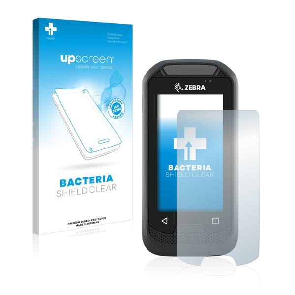 upscreen Bacteria Shield Clear Premium Antibacterial Screen Protector for Zebra EC30