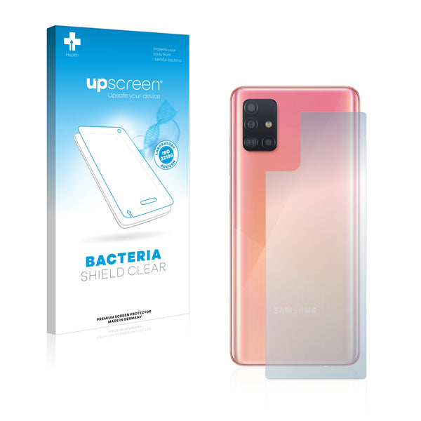 upscreen Bacteria Shield Clear Premium Antibacterial Screen Protector for Samsung Galaxy A51 (Back)