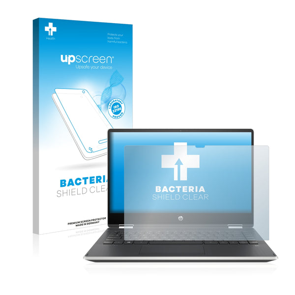 upscreen Bacteria Shield Clear Premium Antibacterial Screen Protector for HP Pavilion x360 14-dh0222ng