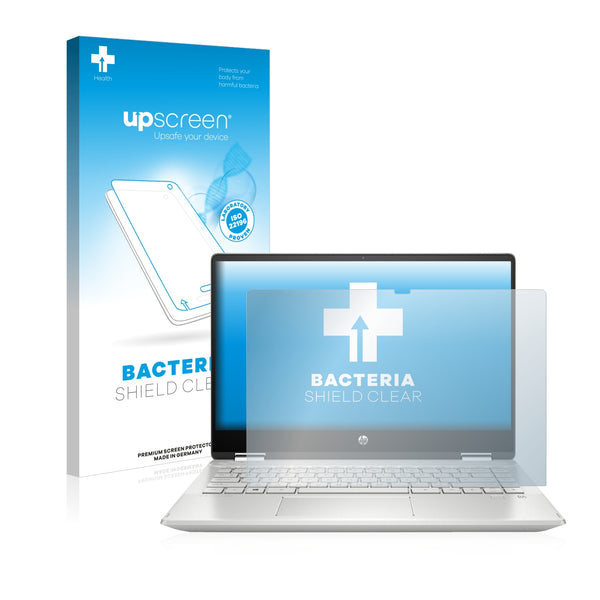 upscreen Bacteria Shield Clear Premium Antibacterial Screen Protector for HP Pavilion x360 14-dh0305ng