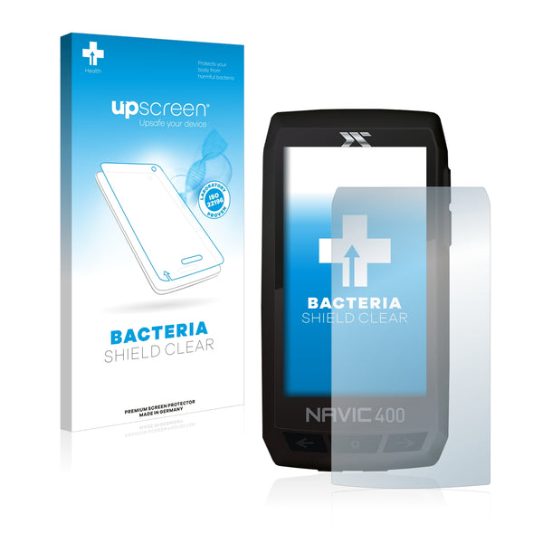 upscreen Bacteria Shield Clear Premium Antibacterial Screen Protector for Ciclo Navic 400