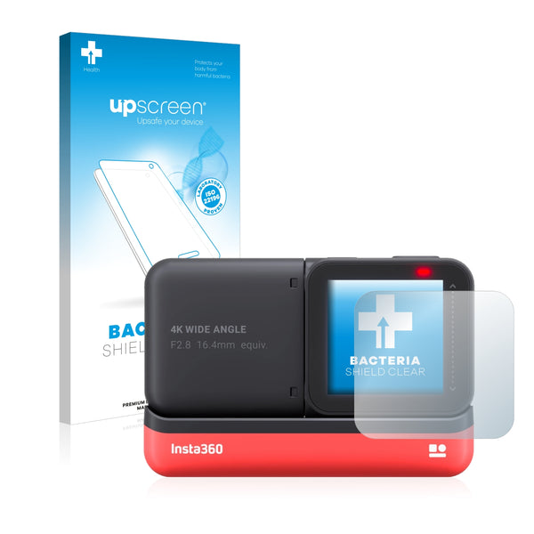 upscreen Bacteria Shield Clear Premium Antibacterial Screen Protector for Insta360 One R 4K Edition