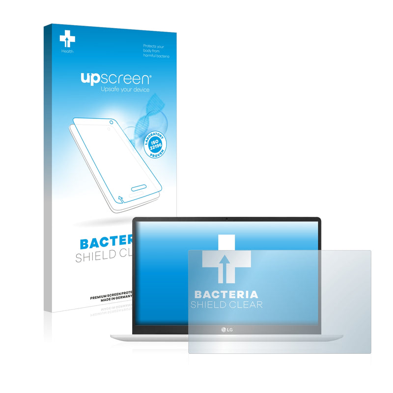 upscreen Bacteria Shield Clear Premium Antibacterial Screen Protector for LG gram 14