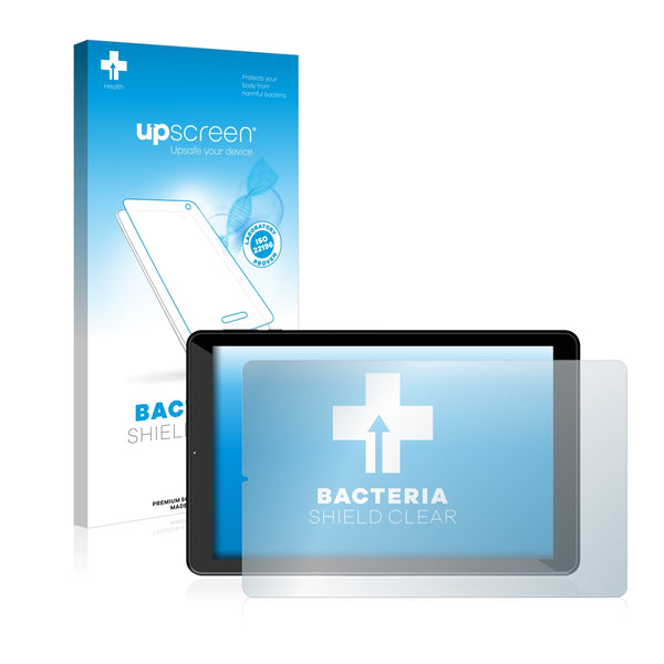 upscreen Bacteria Shield Clear Premium Antibacterial Screen Protector for Logicom La Tab 124 HD