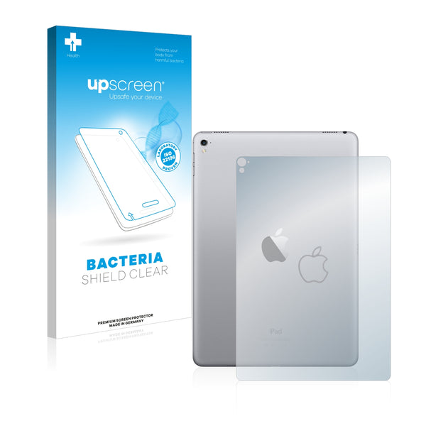 upscreen Bacteria Shield Clear Premium Antibacterial Screen Protector for Apple iPad Pro WiFi Cellular 9.7 2016 (Back)