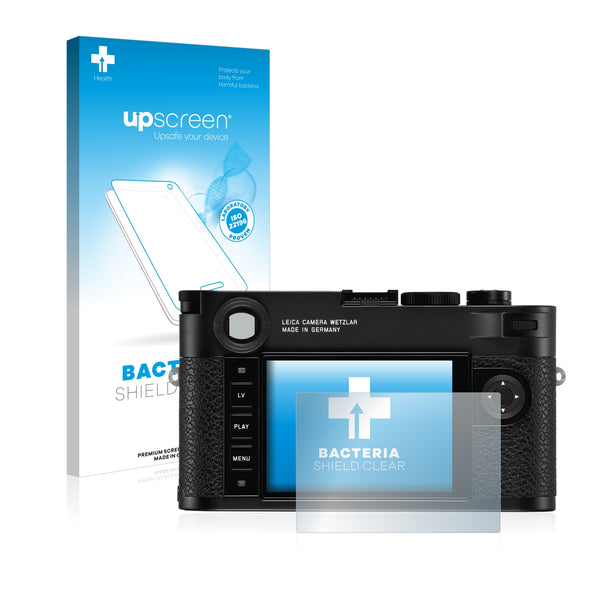 upscreen Bacteria Shield Clear Premium Antibacterial Screen Protector for Leica M10 Monochrom