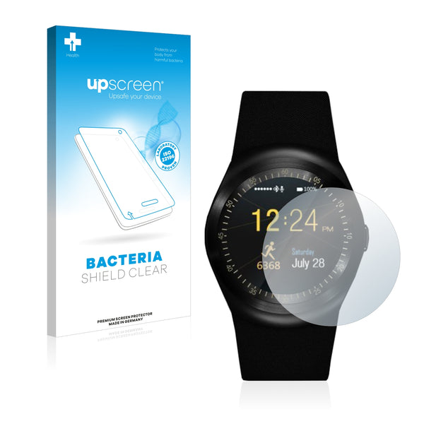 upscreen Bacteria Shield Clear Premium Antibacterial Screen Protector for Technaxx Fitness Tracker TG SW1