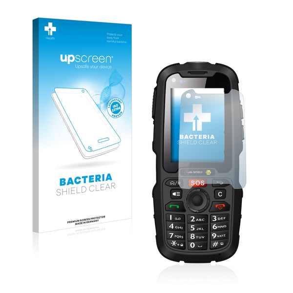 upscreen Bacteria Shield Clear Premium Antibacterial Screen Protector for i.safe Mobile IS310.2