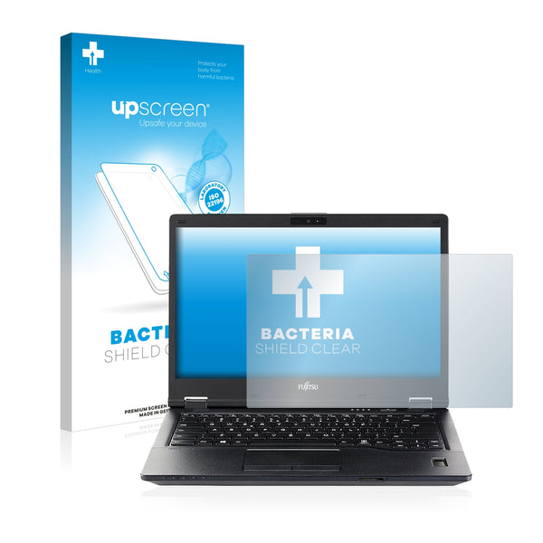 upscreen Bacteria Shield Clear Premium Antibacterial Screen Protector for Fujitsu Lifebook E557