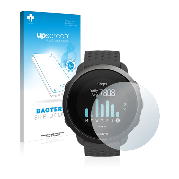 upscreen Bacteria Shield Clear Premium Antibacterial Screen Protector for Suunto 3