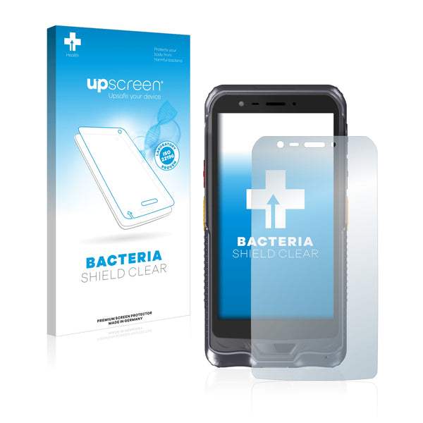 upscreen Bacteria Shield Clear Premium Antibacterial Screen Protector for Logic Instruments Fieldbook F60