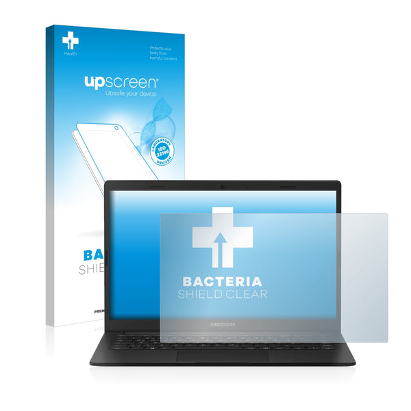 upscreen Bacteria Shield Clear Premium Antibacterial Screen Protector for Medion Akoya E4251
