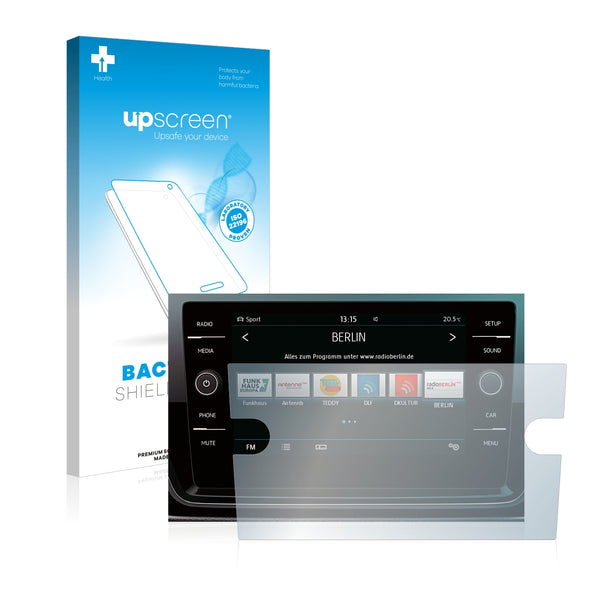 upscreen Bacteria Shield Clear Premium Antibacterial Screen Protector for Volkswagen Passat Variant 2017 Composition Media 8 2017