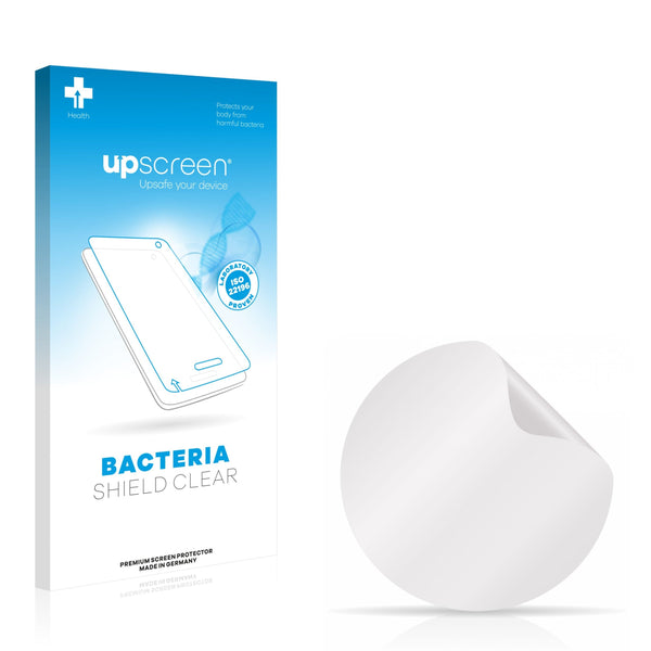 upscreen Bacteria Shield Clear Premium Antibacterial Screen Protector for Circular Displays (Diameter: 16 mm)
