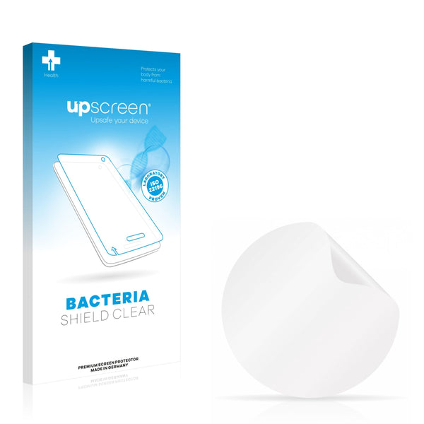 upscreen Bacteria Shield Clear Premium Antibacterial Screen Protector for Circular Displays (Diameter: 21 mm)