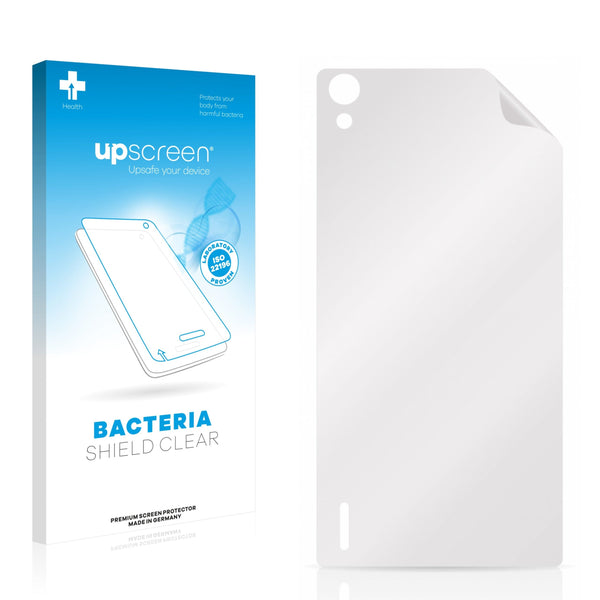 upscreen Bacteria Shield Clear Premium Antibacterial Screen Protector for Huawei Ascend P7 (Back)