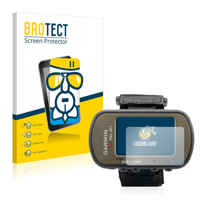 BROTECT AirGlass Glass Screen Protector for Garmin Foretrex 401