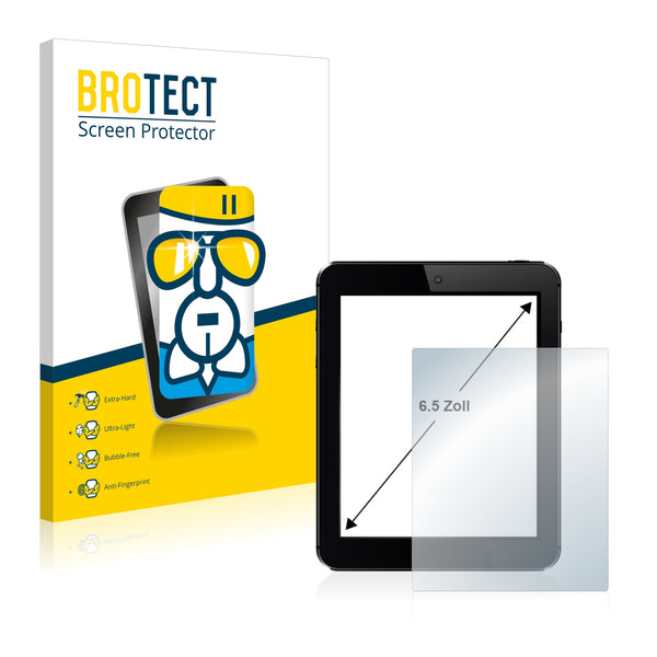 BROTECT AirGlass Glass Screen Protector for Tablets with 6.5 inch Displays [143 mm x 78 mm]