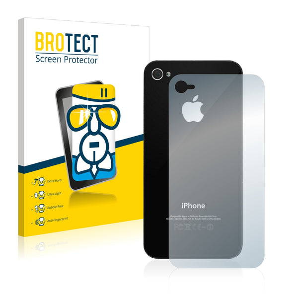 BROTECT AirGlass Glass Screen Protector for Apple iPhone 4 (Back)