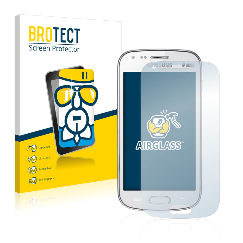 BROTECT AirGlass Glass Screen Protector for Samsung Galaxy S Duos S7562